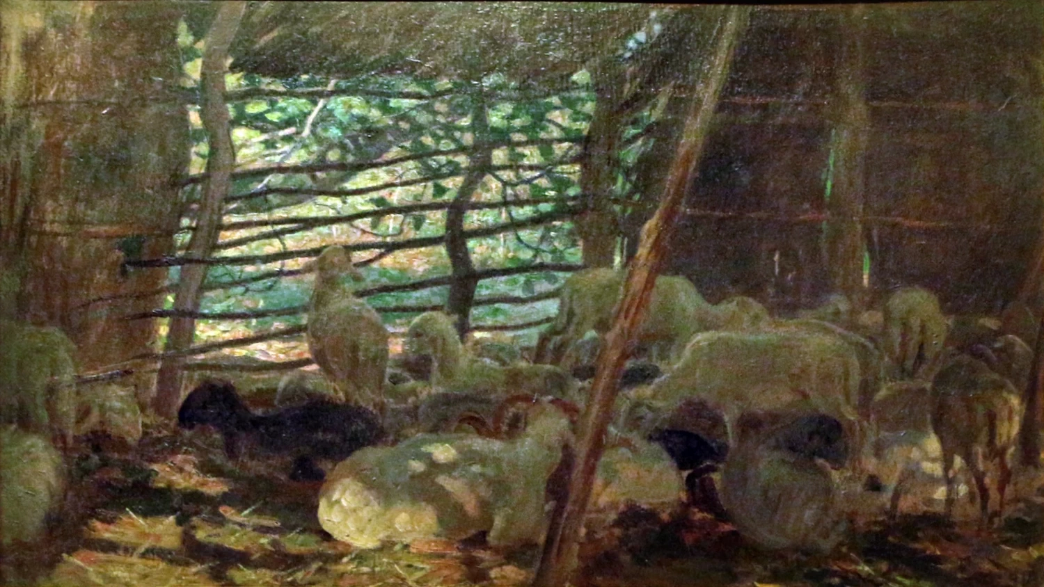 All'ovile, 1913 - Galleria d'Arte Moderna, Palazzo Pitti, Firenze